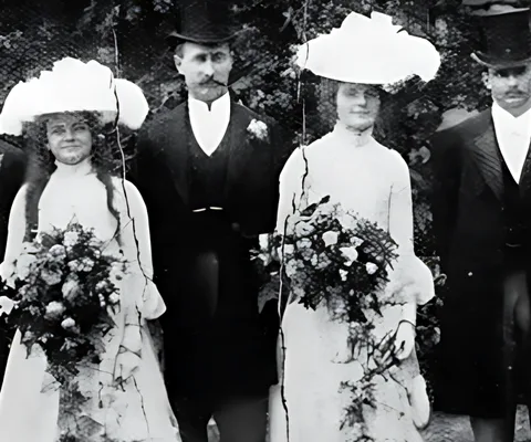 Old wedding photos — restored