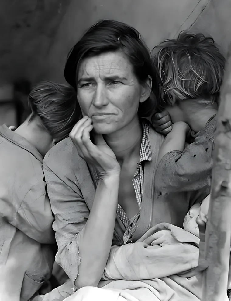 Migrant Mother restored